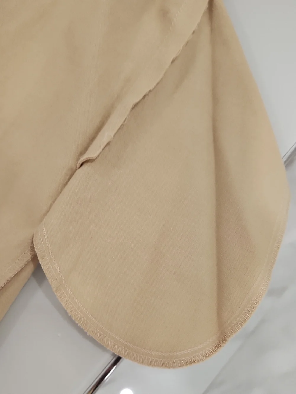 POMANDER place Tan V-Neck Short Sleeve Mini Dress - Picture 11 of 11